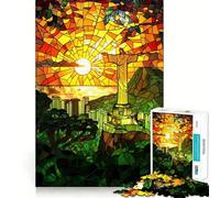 Puzzle Rios "Tramonto Radioso" da 1000 pezzi per adulti, gioco di logica fine, per il tempo libero, con bordi definiti, oggetto da collezione (38x26cm)
