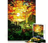 Puzzle Rios "Tramonto Radioso" da 1000 pezzi per adulti, migliora la memoria, divertimento rilassante, bordi affilati, regalo per le vacanze (38x52cm)