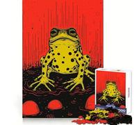 Puzzle Riso Print Funky Frog da 1000 pezzi per adolescenti, giocattolo antistress, taglio premium, (38x52cm)