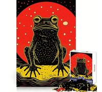 Puzzle Riso Print Funky Frog da 1000 pezzi per adolescenti, giocattolo stimolante per l'intelletto, relax mentale, taglio di qualità, regalo per le vacanze (50x75cm)