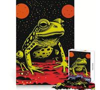 Puzzle Riso Print Funky Frog da 1000 pezzi per adolescenti, giocattolo stimolante per l'intelletto, relax mentale, taglio di qualità, regalo per le vacanze (50x75cm)