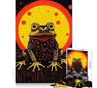 Puzzle Riso Print Funky Frog per ragazzi, 1000 pezzi, stimola la memoria, rilassante e divertente, taglio di alta qualità, regalo elegante (38x52cm)