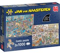 Jumbo - Puzzle 2x1000 Jan Van Haasteren Progetto di ristrutturazione e negozio di bricolage - 1000 Pezzi