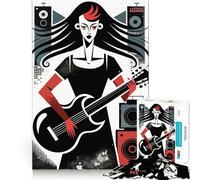 Puzzle "Ritmi musicali retrò" da 1000 pezzi per adulti, stimola la memoria, regala divertimento e relax, con taglio di alta qualità e un regalo memorabile (50x75cm)