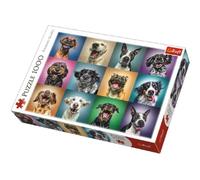 Ritratti Divertenti di Cani Puzzle 1000 Pezzi