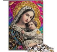 Puzzle Ritratto di Maria Madre per Adulti e Adolescenti, Puzzle, Giocattoli per l'intrattenimento della famiglia, Ideale come regalo per tutta la famiglia (50x75cm)