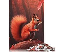 Puzzle Ritratto di uno scoiattolo Premium, 100% carta riciclata, rettangolare, per adulti e adolescenti, 1000 pezzi (26x38 cm)