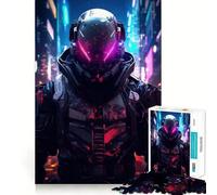 Puzzle robot astronauta da 1000 pezzi per adolescenti, gioco di logica puro, rilassante, con taglio netto e raffinato (50x75cm)