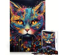 Puzzle Robot Gatto Cyborg da 1000 pezzi per adolescenti, gioco di logica e abilità, divertente e rilassante, con tagli precisi, (38x52cm)