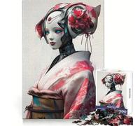 Puzzle Robot Geisha da 1000 pezzi per adolescenti, gioco di logica e di apprendimento, passatempo rilassante, bordi lisci, regalo di alta qualità (38x52cm)