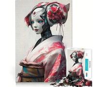 Puzzle Robot Geisha da 1000 pezzi per adolescenti, gioco di logica e di apprendimento, passatempo rilassante, bordi lisci, regalo di alta qualità (38x52cm)