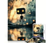 Puzzle "Robot nel bosco" per ragazzi, 1000 pezzi, sfida mentale, divertimento rilassante, taglio preciso, regalo festivo (38x52cm)