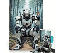 Puzzle Robot nella Foresta per Adulti, 1000 Pezzi, Gioco di Mente, Antistress, Taglio Preciso, Oggetto da Collezione (50x75cm)