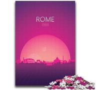 Puzzle Roma Italia 2000 pezzi per adolescenti, attività per famiglie con poster abbinato e foglio di quiz per età 14+ 2000 pezzi (70x100cm)