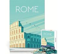 Puzzle Roma per ragazzi,1000 pezzi,esercizio mentale,divertimento rilassante,taglio preciso,regalo di Natale unico (50x75cm)