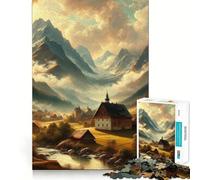 Puzzle "Romanticismo" con pittura a V per adulti, 1000 pezzi, stimolante per la mente, rilassante, con bordi precisi, pezzo da collezione (50x75cm)