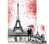 Puzzle "Romanticismo parigino" da 1000 pezzi per adulti, regalo, gioco di logica, momento di condivisione, taglio preciso, sorpresa di compleanno (50x75cm)