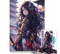 Puzzle romantico Samurai da 1000 pezzi per adolescenti, gioco di puzzle stimolante e divertente, con tagli netti e oggetti da collezione (38x52cm)