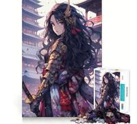 Puzzle romantico Samurai da 1000 pezzi per adulti, stimola la memoria, divertimento rilassante, taglio di alta qualità, regalo memorabile (50x75cm)