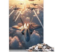 Puzzle rompicapo a forma di aereo da caccia F-22 Raptor, in cartone riciclato al 100%, per donne e uomini, regalo per la festa della mamma, 1000 pezzi (26x38 cm)