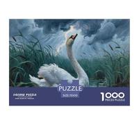 Puzzle Rompicapo Cisne 1000 Pezzi in Cartone Per Adulti Educativo Impegnativo Rompicapo Regalo Compleanno 70x50cm/1000pcs
