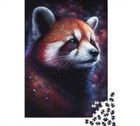 Puzzle rompicapo Galaxy Red Raccoon in cartone riciclato al 100%, per donne e uomini, regali di Natale, 1000 pezzi (38x26 cm)