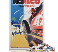 Puzzle rompicapo in cartone di alta qualità per bambini e adulti dai 12 anni in su, Gran Premio di Monaco 1932, regali di Natale, 1000 pezzi (75x50 cm)
