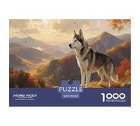 Puzzle Rompicapo Siberian Husky 1000 Pezzi in Cartone Per Adulti Gioco Da Interno Puzzles Idea Regalo 70x50cm/1000pcs