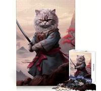 Puzzle Ronin Cat da 1000 pezzi per ragazzi, gioco di puzzle, divertimento e creatività, pezzi unici da collezione (38x52cm)