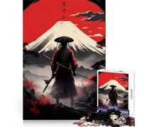 Puzzle Ronin che contempla il Fuji, 1000 pezzi per adolescenti, gioco di logica pura, rilassante, taglio pulito, opera d'arte (50x75cm)