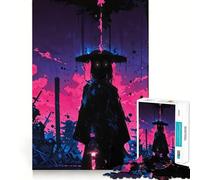 Puzzle Ronin in Neon Wasteland da 1000 pezzi per adolescenti, gioco di logica stimolante per il relax mentale, bordi trasparenti, regalo elegante (38x52cm)