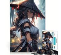 Puzzle Ronin Samurai da 1000 pezzi per adulti, gioco di logica fine, per il tempo libero, con bordi precisi, oggetto da collezione (38x26cm)