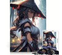 Puzzle Ronin Samurai da 1000 pezzi per adulti, gioco di logica fine, per il tempo libero, con bordi precisi, oggetto da collezione (38x26cm)
