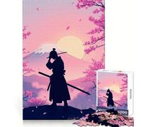 Puzzle Ronin Samurai Silhouette da 1000 pezzi per adolescenti, ideale per rafforzare la memoria, per un divertimento rilassante e di qualità, regalo perfetto (50x75cm)