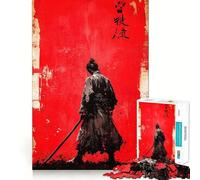 Puzzle Ronin Silhouette da 1000 pezzi per ragazzi, gioco di logica stimolante, divertimento in famiglia, bordi trasparenti, una piacevole sorpresa (50x75cm)