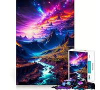 Puzzle rosa a stelle da 1000 pezzi per adolescenti: migliora la memoria, favorisce il rilassamento mentale, ha bordi netti ed è un regalo creativo (38x52cm)