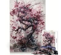 Puzzle rosa ciliegia da 1000 pezzi per ragazzi, gioco di logica, divertente, con bordi lisci, regalo elegante (50x75cm)