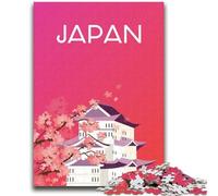 Puzzle rosa da 1000 pezzi con tema viaggi in Giappone per adulti e adolescenti,giocattoli,giochi educativi,regali di Babbo Natale segreto antistress per bambini dai 14 anni in su,1000 pezzi (26x38cm)