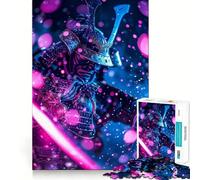 Puzzle rosa Katana Samurai per adolescenti, 1000 pezzi, gioco stimolante, rilassante, preciso, lista dei desideri di Babbo Natale (38x52cm)