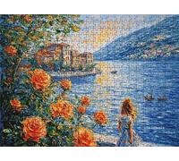 Puzzle Rosa lago - Puzzle 3000 Pezzi per Adulti - Puzzles Giochi Rilassamento Intelligence - Bene Confezionamento Scatola - Stampa Alta Definizione Colori Brillanti - Puzzles Legno Impegnativi s7h-446
