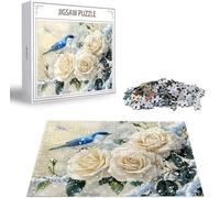 Puzzle Rosa Puzzle 6000 Pezzi Jigsaw Adulti DIY Classici Gioco, Puzzles a Forma di Uccello, Giochi Rilassamento e Intelligence per Ragazzi da 14 Anni 179 x 105 cm/6000 pcs con Regalo in Legno B-3420