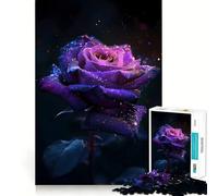 Puzzle Rosa Viola per Ragazzi 1000 Pezzi Gioco Intellettuale Evasione Rilassante Taglio Di Qualità Regalo Stagionale (38x26cm)