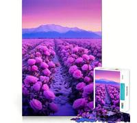 Puzzle "Rose rosa al tramonto" da 1000 pezzi per adolescenti Rafforza la memoria, calma e relax Bordo di qualità Regalo perfetto (50x75cm)