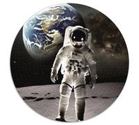 Puzzle rotondi da 1000 pezzi per adulti Apollo Earth Portrait Puzzle impossibili per adulti Perfetto regalo di Natale e Capodanno, regalo per le feste (67,5x67,5cm)