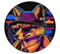 Puzzle rotondi da 1000 pezzi per adulti, Volpe Rossa, Dottore, Gangster, Puzzle in cartone, regalo perfetto per compleanni, feste e decorazioni per la casa (67,5x67,5cm)
