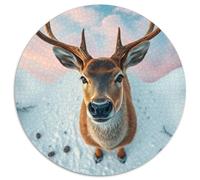 Puzzle Rotondo 1000 Pezzi Lily of The Valley Rompicapo Per Adulti E Bambini Regali Natale Collezione Circolare Amore Amico Festa Aziendale 1000pcs (67.5x67.5cm)