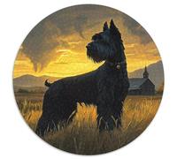 Puzzle Rotondo 1000 Pezzi Schnauzer Rompicapo Per Adulti E Bambini Impossibile Creativo Colorato Giocattolo Regali Bambino Regalo 1000pcs (67.5x67.5cm)