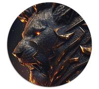 Puzzle rotondo da 1000 pezzi a forma di tigre, per adulti, design intricato per adolescenti, decorazioni fai da te e divertimento che stimola la mente (67,5x67,5cm)