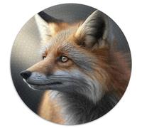 Puzzle rotondo da 1000 pezzi Fantasy Fox, 1000 pezzi per adulti, design intricato per adolescenti, decorazioni fai da te e divertimento che stimola il cervello, 67,5x67,5 cm