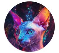 Puzzle rotondo da 1000 pezzi "Galaxy Hippo" per adulti, perfetto per decorazioni per la casa, compleanni, feste e regali (67,5x67,5cm)